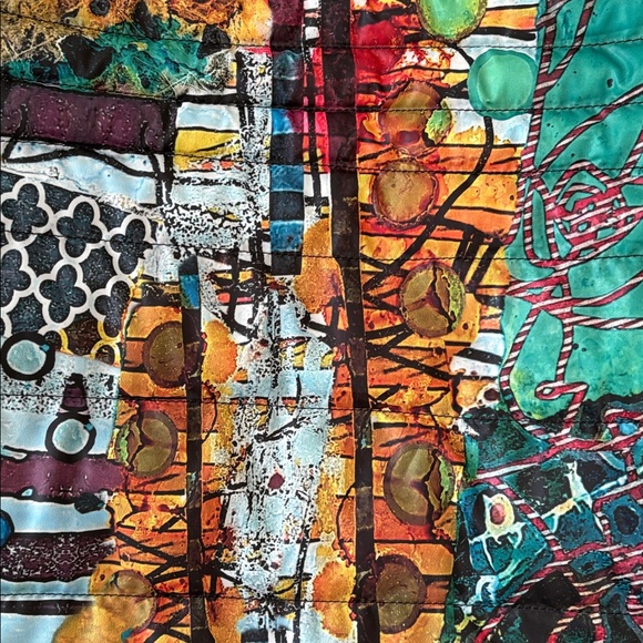 Simply Art by Dolcezza NWT artsy light quilted paffer jacket size S. - Picture 9 of 14